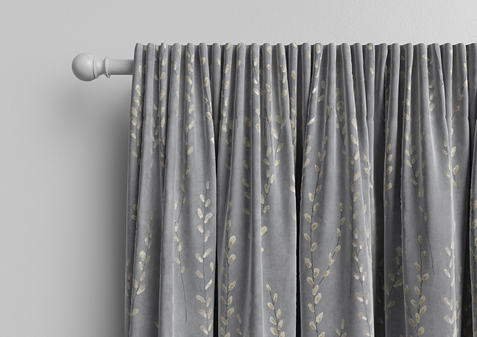 Willow Field, Stone Grey - Made to Measure Curtains - Image 10